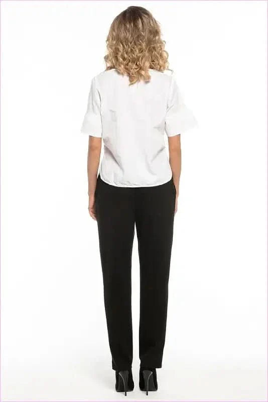 Cotton Knit Trousers Unique Style Fashion