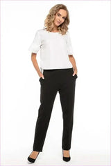 Cotton Knit Trousers Unique Style Fashion
