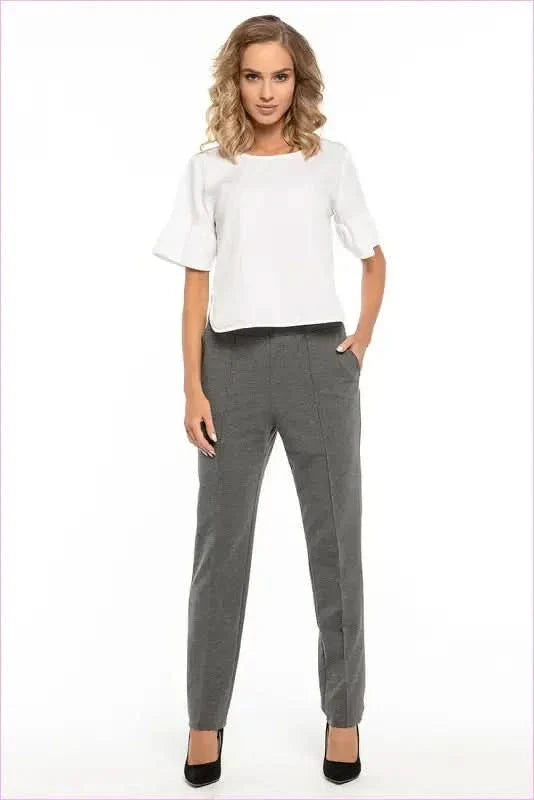 Cotton Knit Trousers Unique Style Fashion