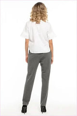 Cotton Knit Trousers Unique Style Fashion