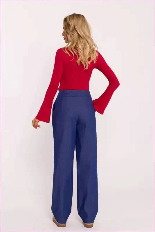 Cotton Wide Leg Pants Unique Style Fashion