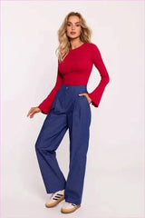 Cotton Wide Leg Pants Unique Style Fashion