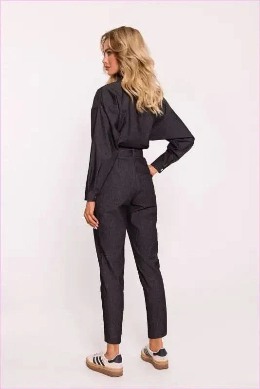 Cotton Wrap Jumpsuit Unique Fashion Style