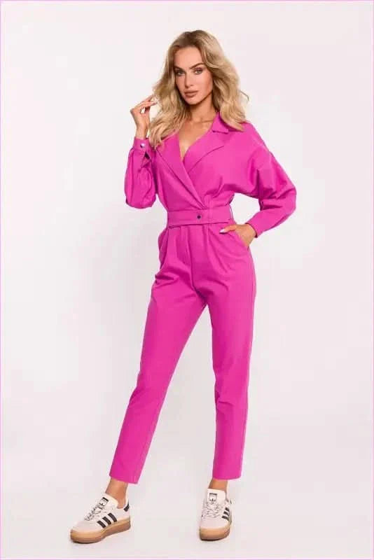 Cotton Wrap Jumpsuit Unique Fashion Style