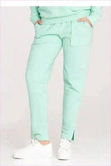 Crinkled Waist Cotton Pants Unique Style