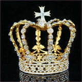 Crystal Vintage Royal Crown for Men and Women