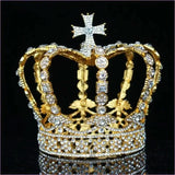 Crystal Vintage Royal Crown for Men and Women