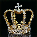 Crystal Vintage Royal Crown for Men and Women