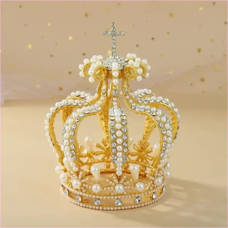 Crystal Vintage Royal Crown for Men and Women