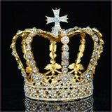 Crystal Vintage Royal Crown for Men and Women