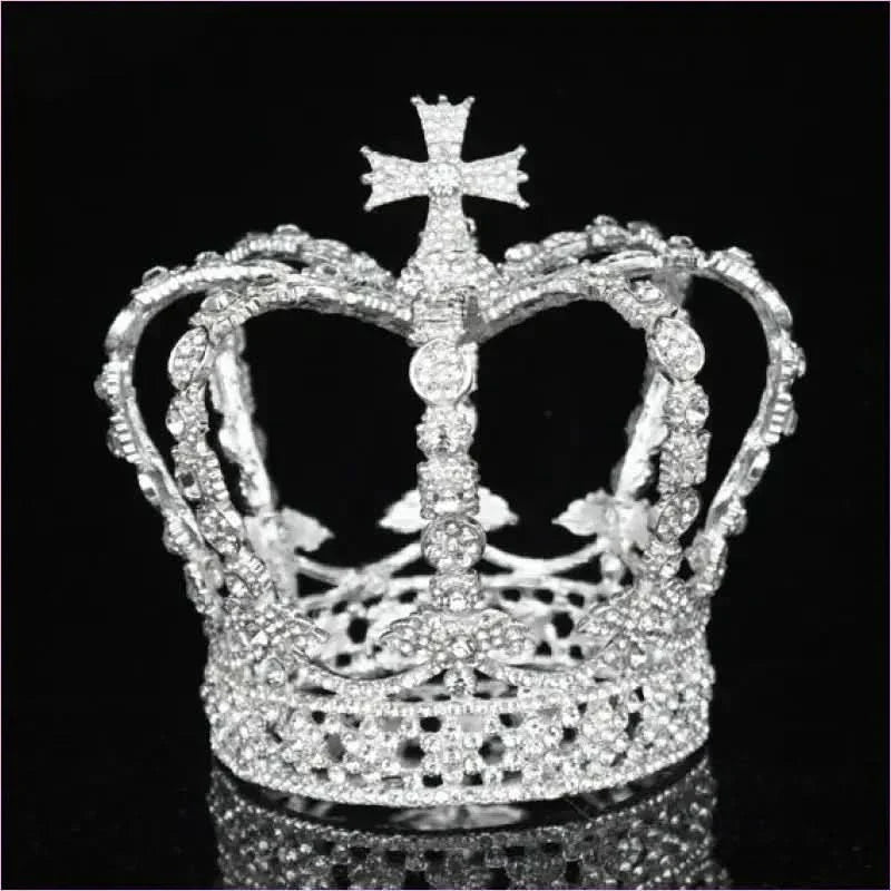 Crystal Vintage Royal Crown for Men and Women