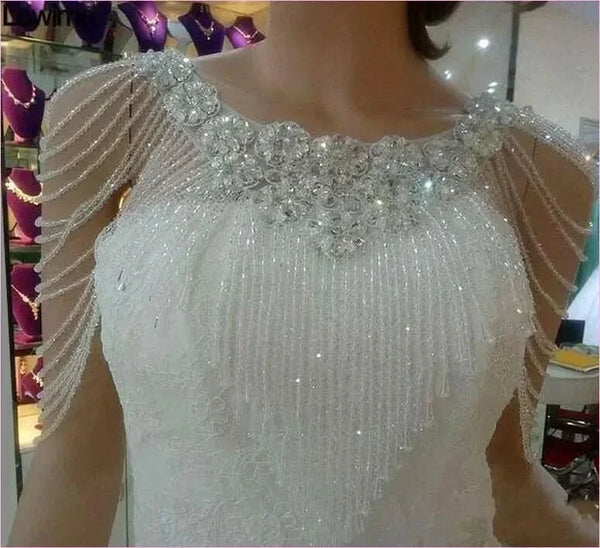 Crystals Wedding Neck Bolero for an Elegant Bridal Look