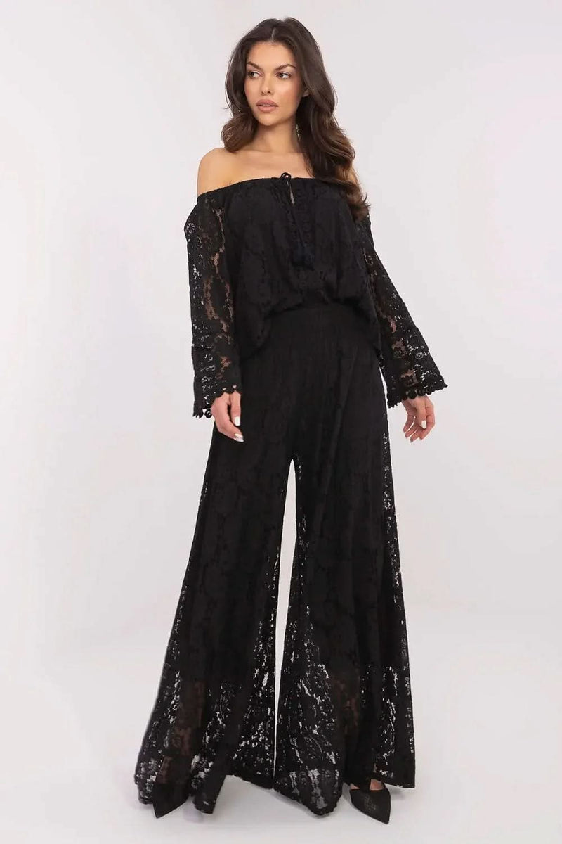 Lace Palazzo Pants Everyday Wear Fashion Style