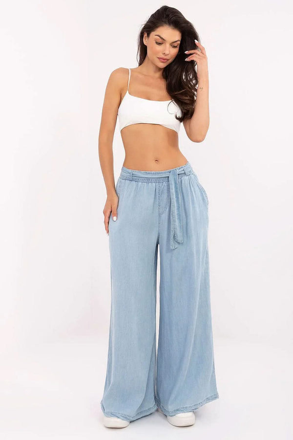 Women High Waist Wide Leg Trousers