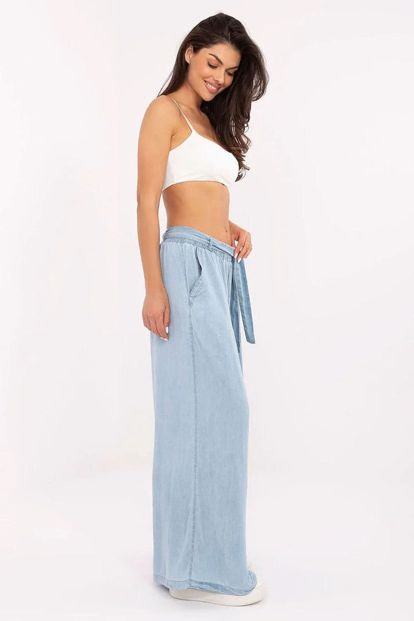 Women High Waist Wide Leg Trousers