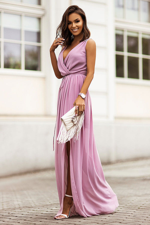 IVON Chiffon Maxi Cocktail Dress | Light, Airy & Elegant
