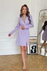 Classic V-Neck Daydress - Elegant & Chic Women's Style