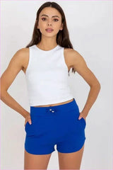Drawstring Sweatshorts High Waisted Fashion Style