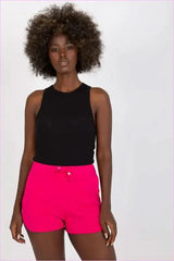 Drawstring Sweatshorts High Waisted Fashion Style