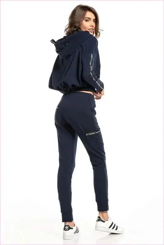 Drawstring Trousers Simple Style Fashion