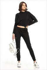 Drawstring Trousers Simple Style Fashion