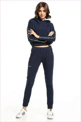 Drawstring Trousers Simple Style Fashion