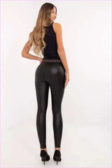 Eco Leather Fashion Leggings for Unique Style