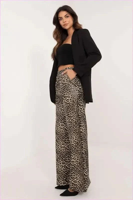 Eco Leather High Waist Fashion Pants