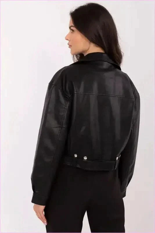 Eco Leather Jacket Unique Spring Autumn Style