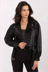 Eco Leather Jacket Unique Spring Autumn Style