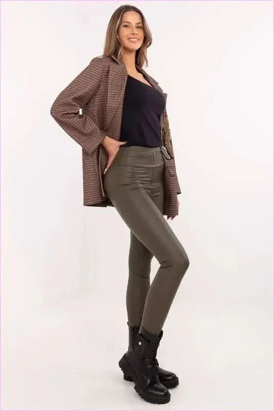 Eco Leather Leggings Unique Fashion Style