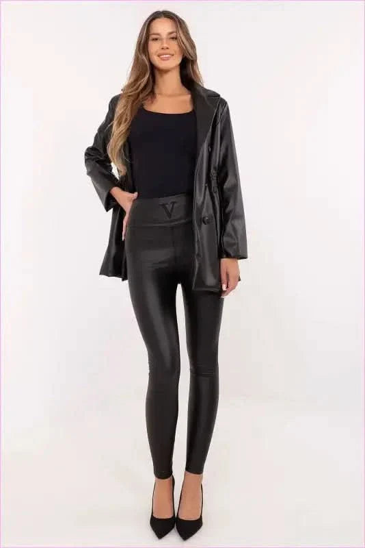Eco Leather Leggings Unique Fashion Style