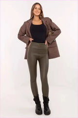 Eco Leather Leggings Unique Fashion Style