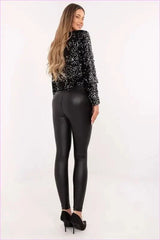 Eco Leather Leggings Unique Style Fashion