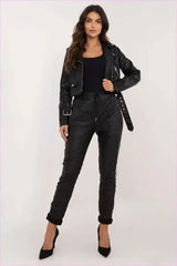 Eco Leather Pants for Women's Unique Style