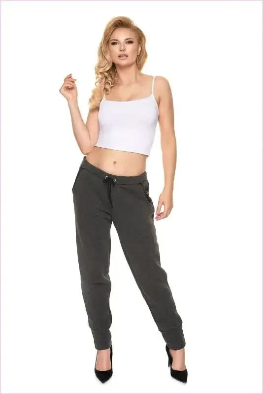 Eco Leather Sweatpants Unique Style Fashion