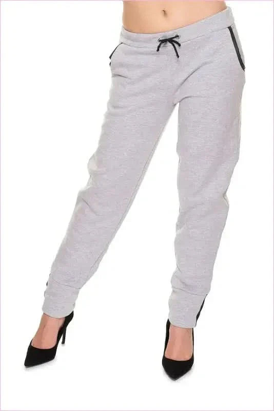 Eco Leather Sweatpants Unique Style Fashion