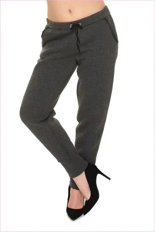 Eco Leather Sweatpants Unique Style Fashion