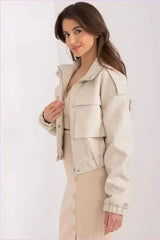 Eco Leather Women's Fashion Jacket