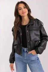 Eco Leather Women's Fashion Jacket
