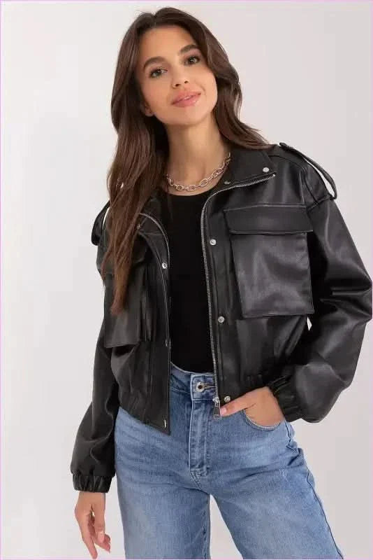 Eco Leather Women's Fashion Jacket