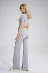 Elastic Waist Bell Bottoms Unique Fashion Style