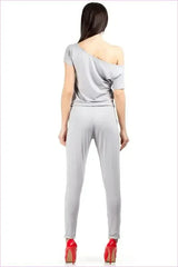 Elastic Waist Fashion Overalls Unique Style