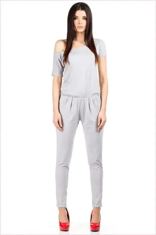 Elastic Waist Fashion Overalls Unique Style