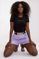 Elastic Waist Fashion Shorts for Women
