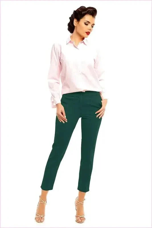 Elegant 7/8 Trousers Unique Style Fashion