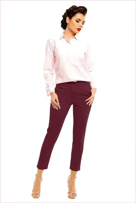 Elegant 7/8 Trousers Unique Style Fashion
