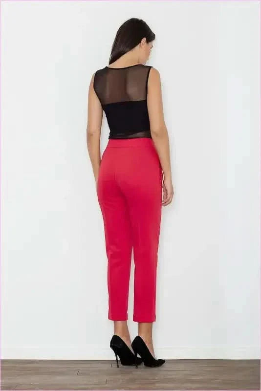 Elegant Cropped Trousers Unique Fashion Style