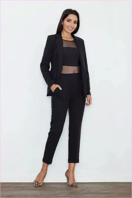Elegant Cropped Trousers Unique Fashion Style