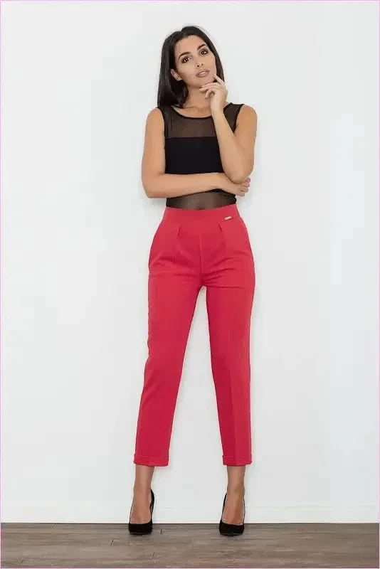 Elegant Cropped Trousers Unique Fashion Style